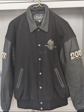 Vintage Indian Motorcycle Men’s L Black 100 Years Commemorative Jacket
